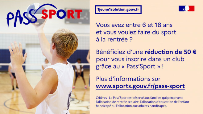 Le PASS SPORT (informations)